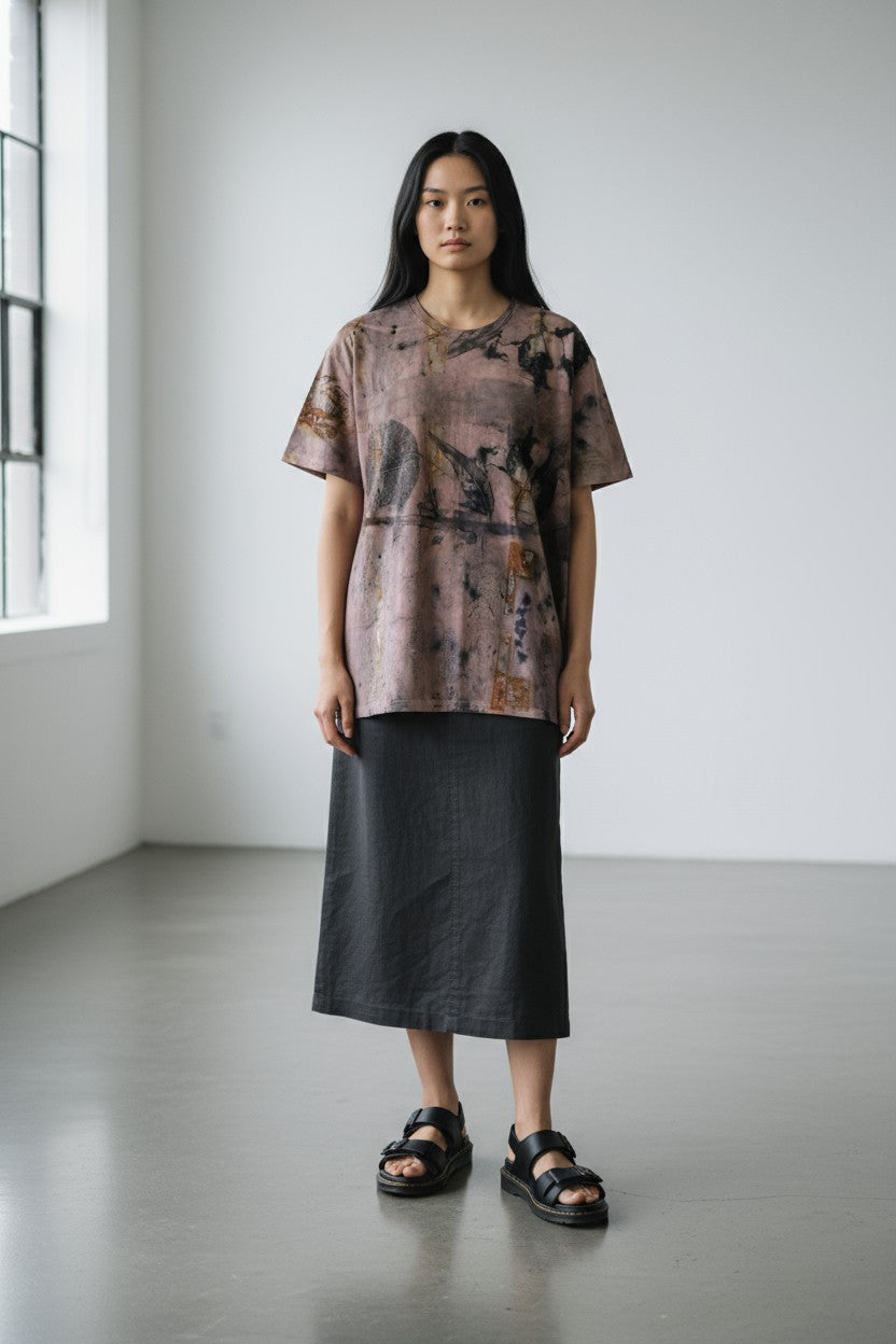 Eco Print T-shirt XL