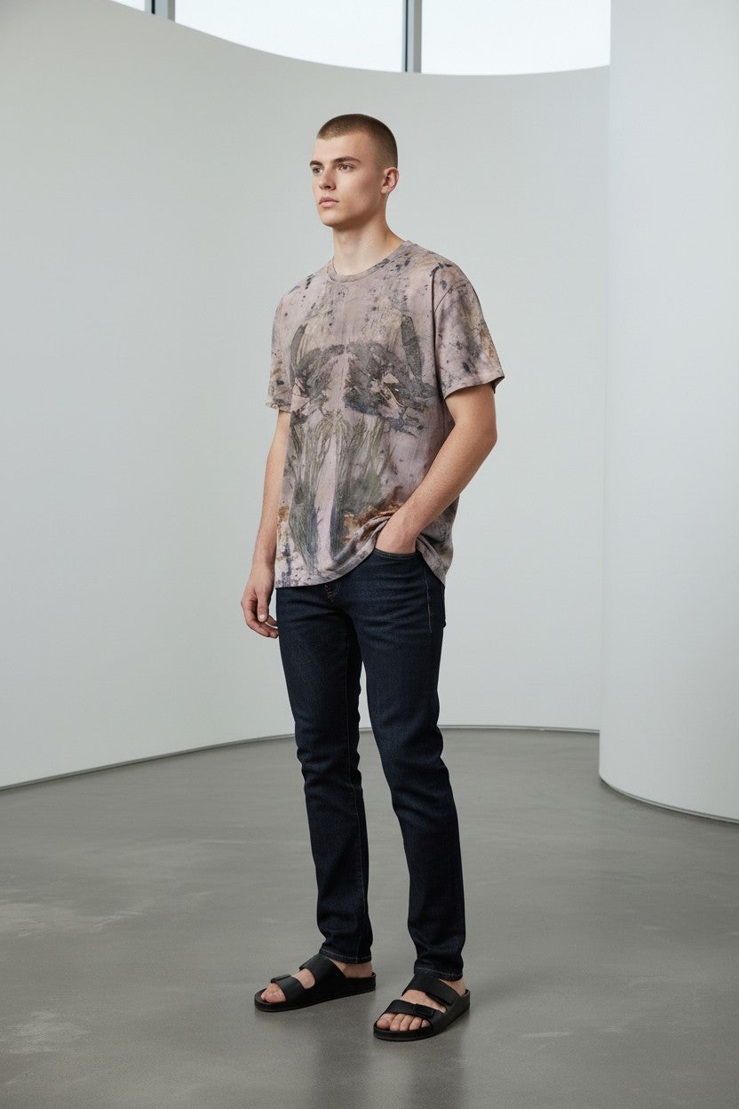 Eco Print T-shirt L