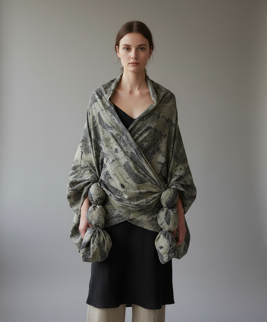 Please put the pictured product on a model