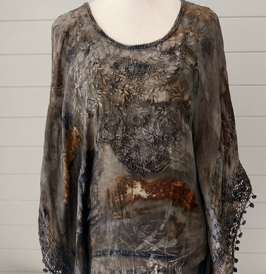 PLT02| Reclaimed Kaftan Top S