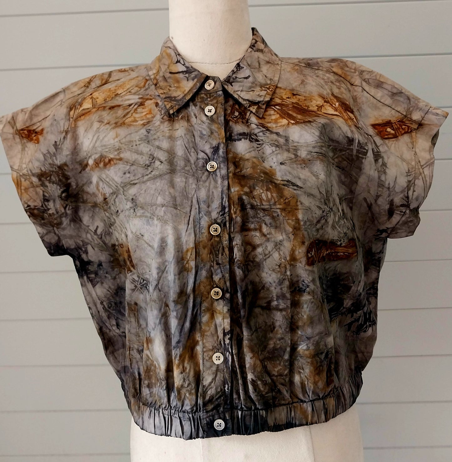PLT03| Reclaimed Eco Print Top